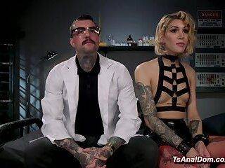 Tattooed scientist anal fucks blonde trans - ashemaletube.com on ashemalesex.com