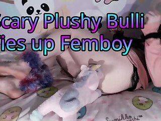 Scary Plushy Bulli Ties Up Femboy (Teaser) - ashemaletube.com on ashemalesex.com
