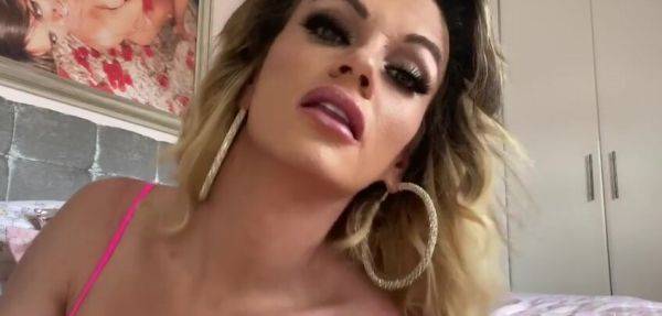 Shemale Only Fans Porn Video (solo blonde) - 365vids.one-trannyfans.net on ashemalesex.com
