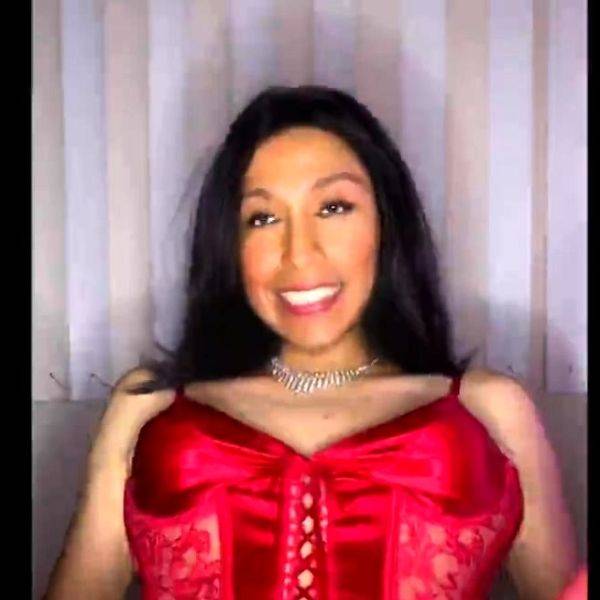 Tranny Fatima Red Bustier - drtvid.com on ashemalesex.com